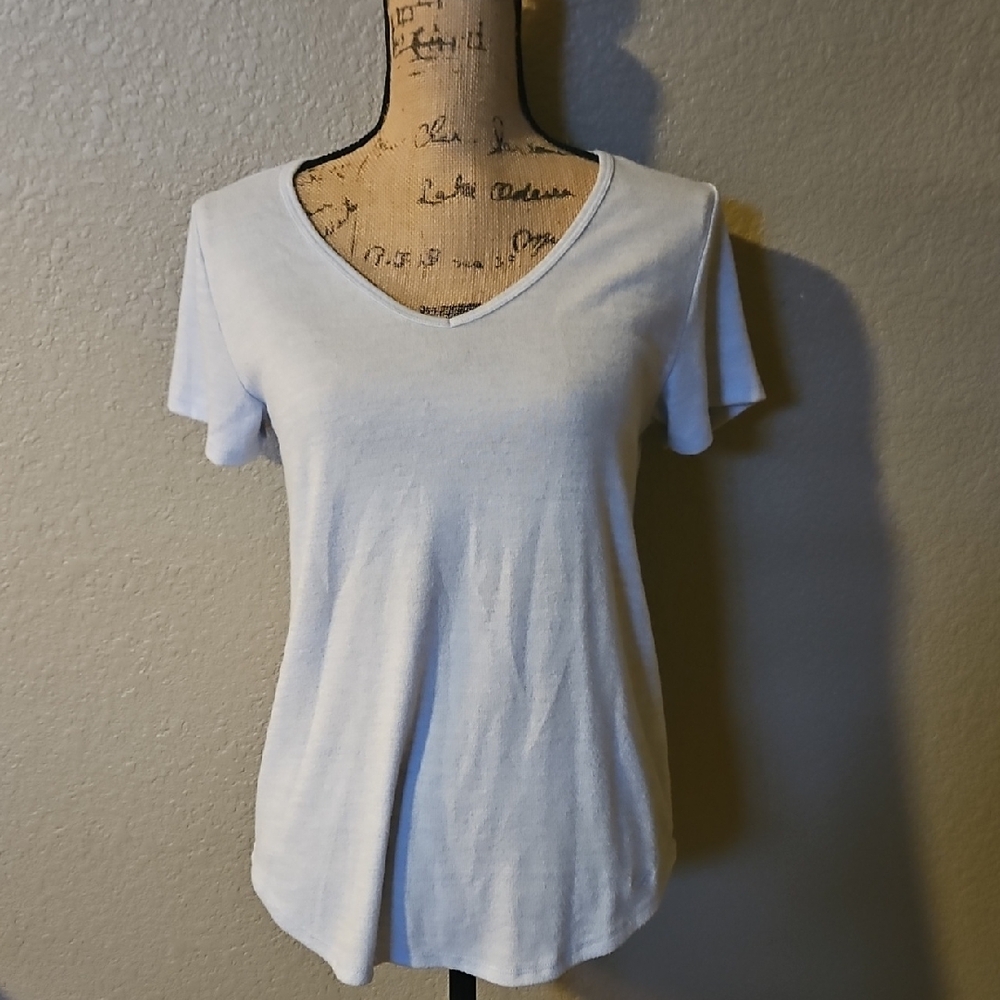 Hollister Fitted Blue Short Sleeve Tee